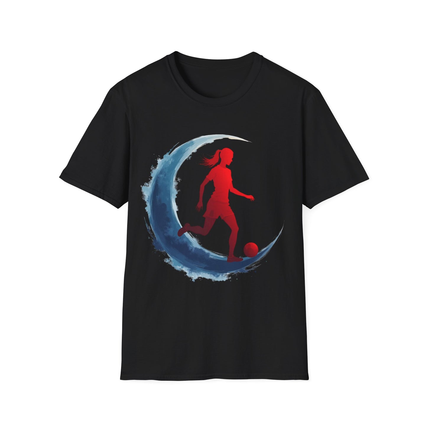 Soccer Moon Unisex Softstyle T-Shirt