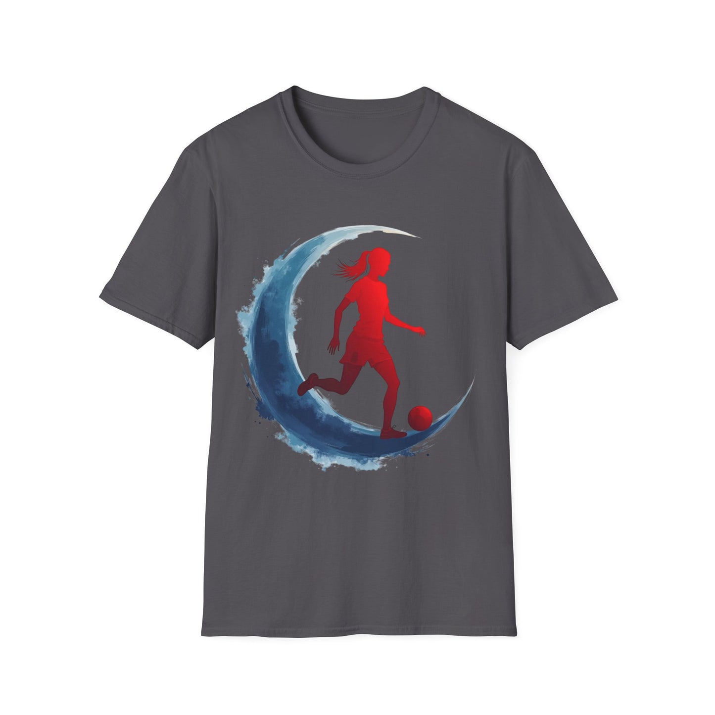 Soccer Moon Unisex Softstyle T-Shirt