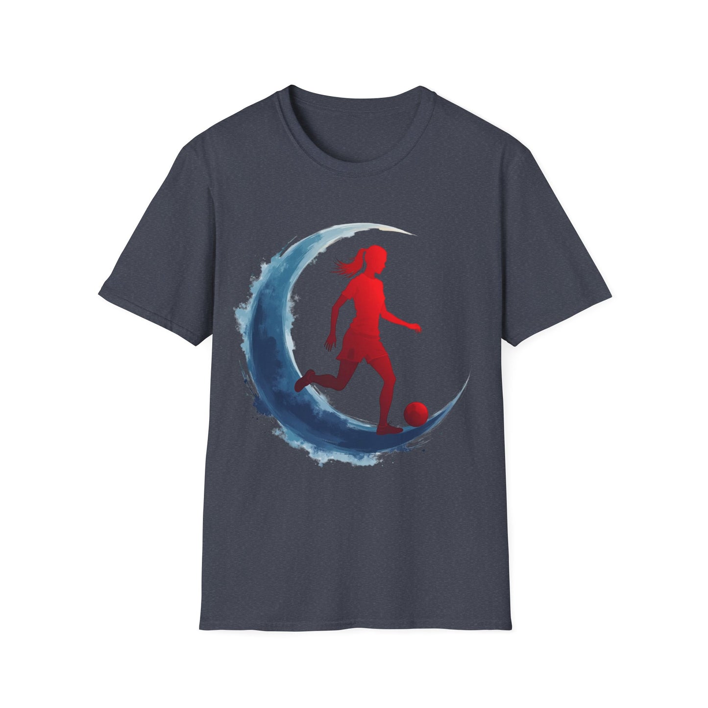 Soccer Moon Unisex Softstyle T-Shirt