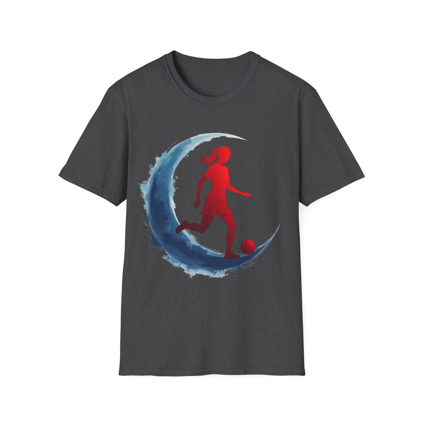 Soccer Moon Unisex Softstyle T-Shirt