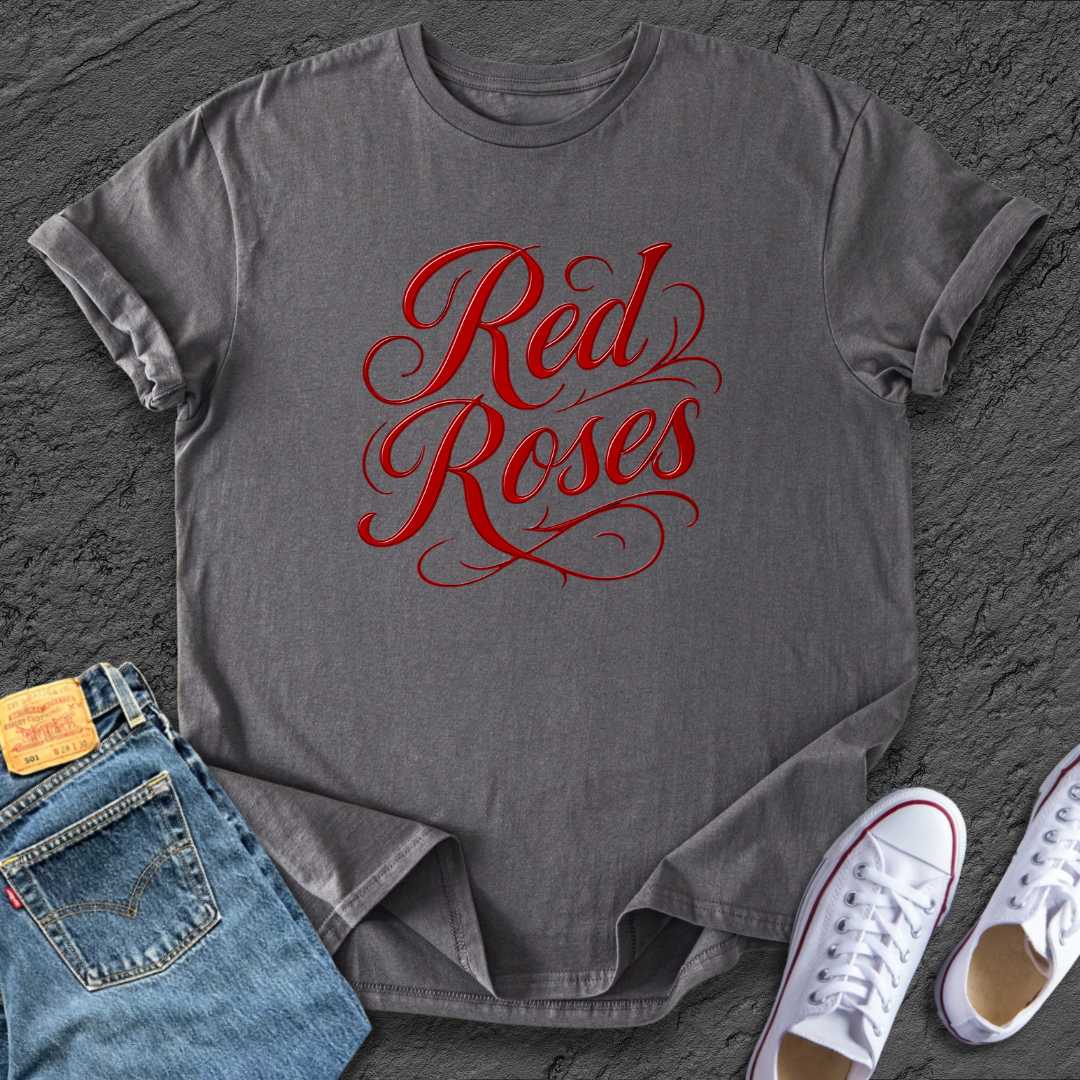 Red Roses Tee Floral Tee