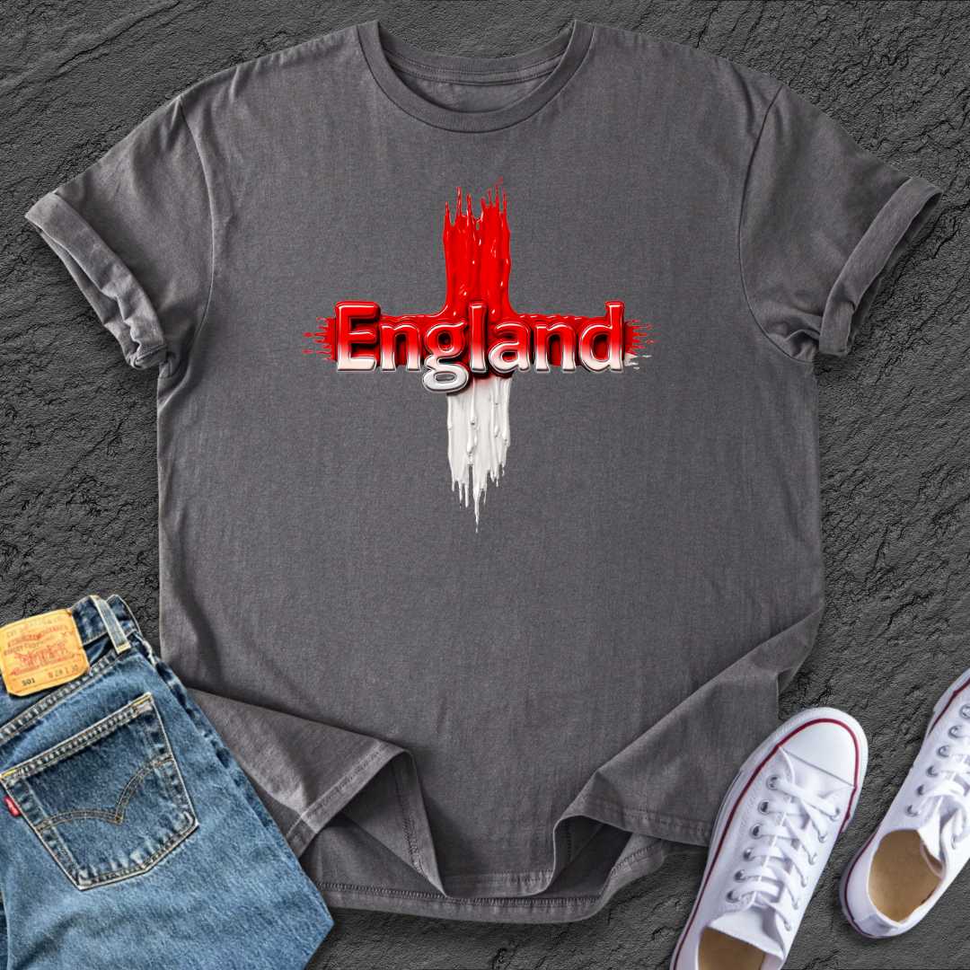 England Melted Flag Tee