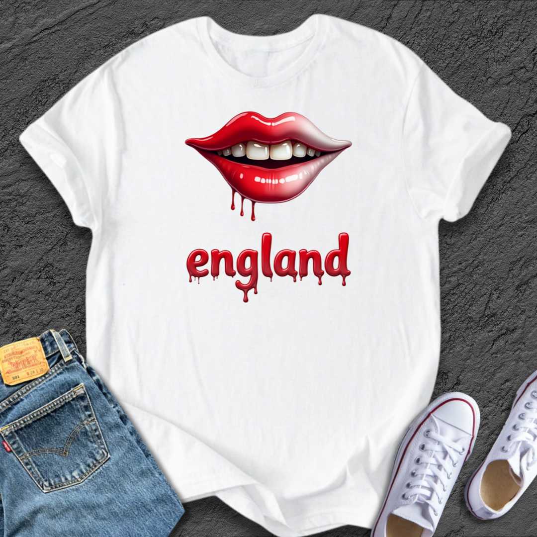 Edgy England Lips Tee