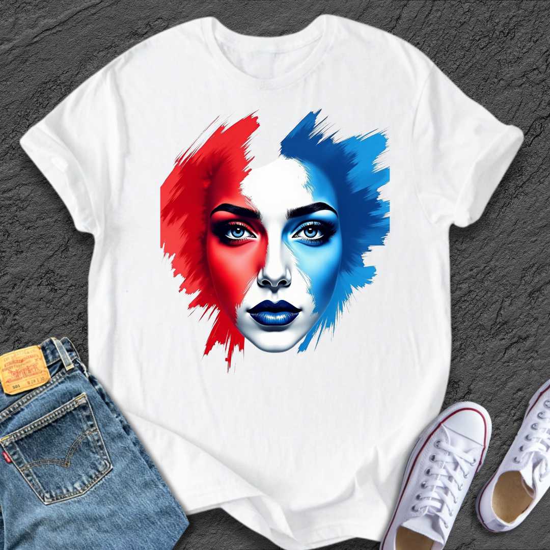 Artistic Bold Face Tee