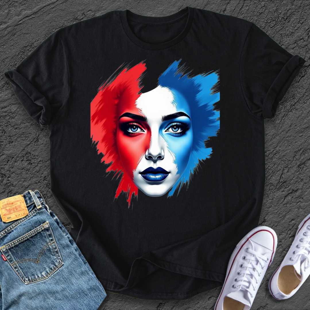 Artistic Bold Face Tee