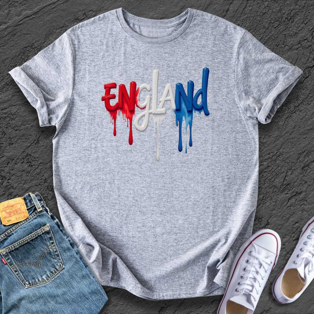 Unisex England Paint Tee