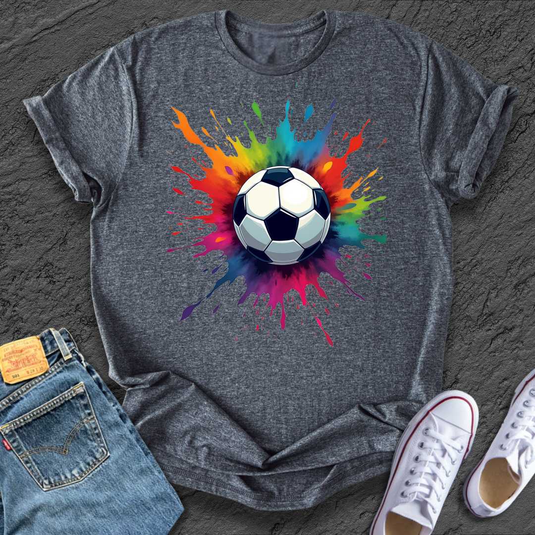 Colorful Football Splash Tee