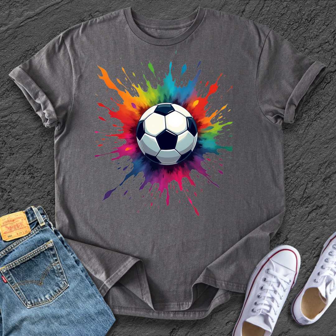 Colorful Football Splash Tee