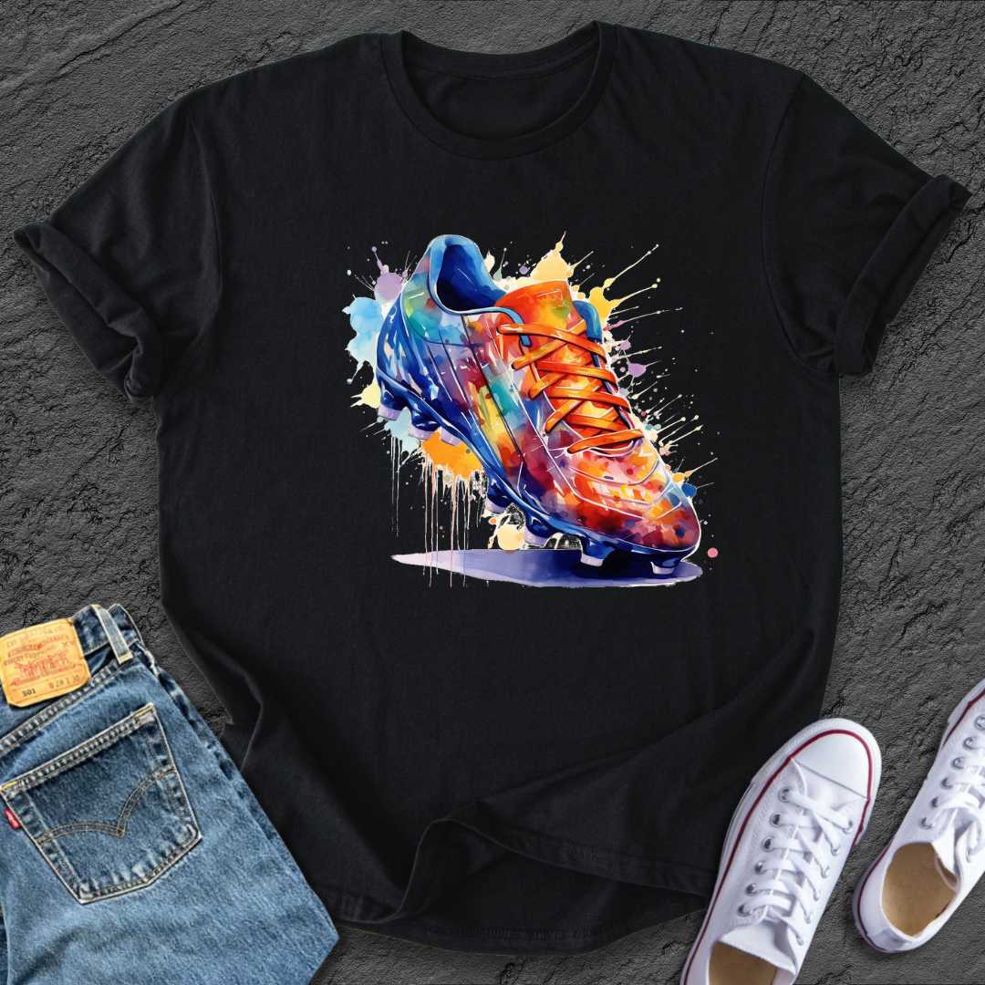 Painted Football Boot Tee
