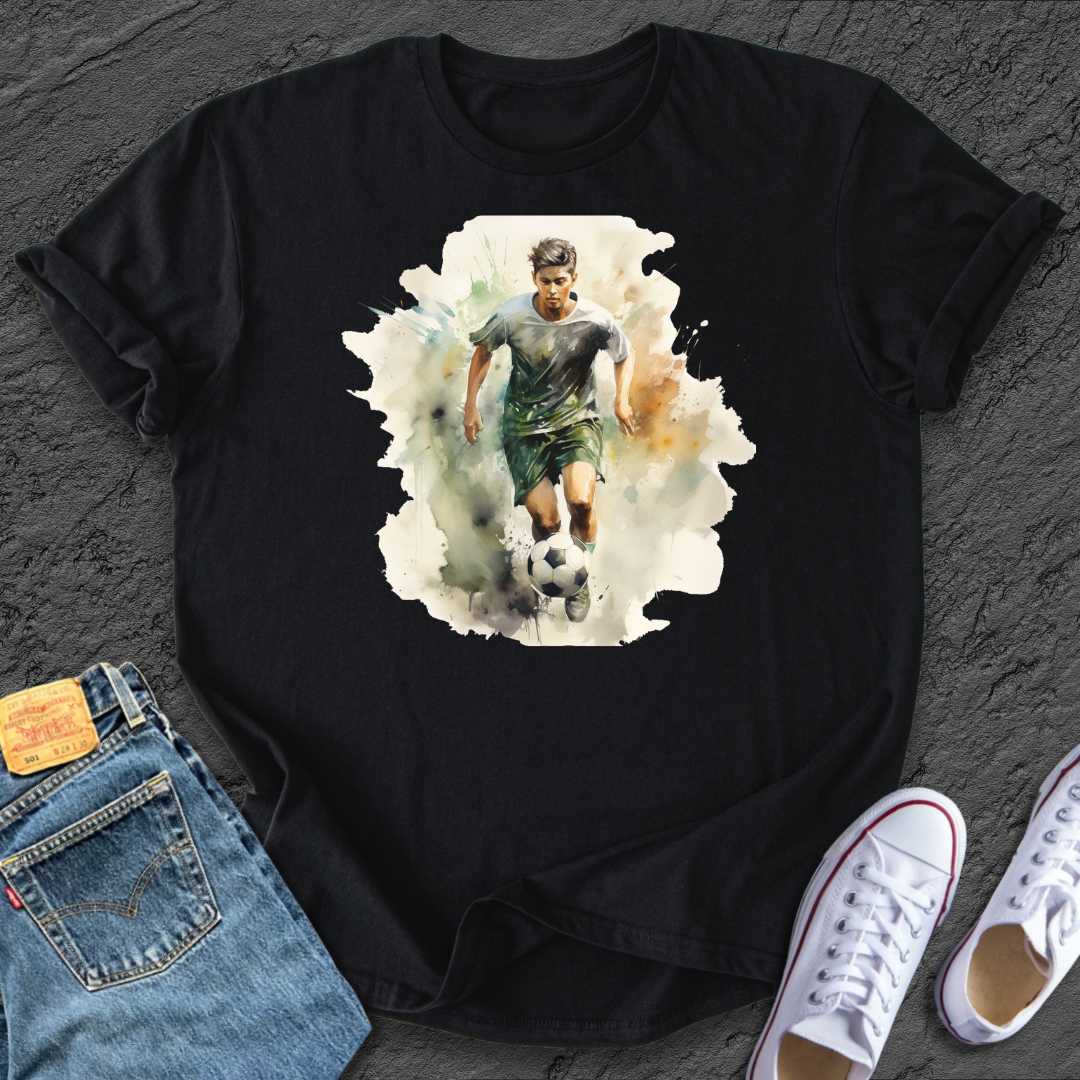 Footy Watercolour Boy Tee