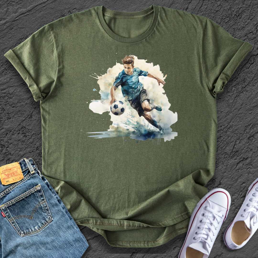 Football Watercolour Boy Tee