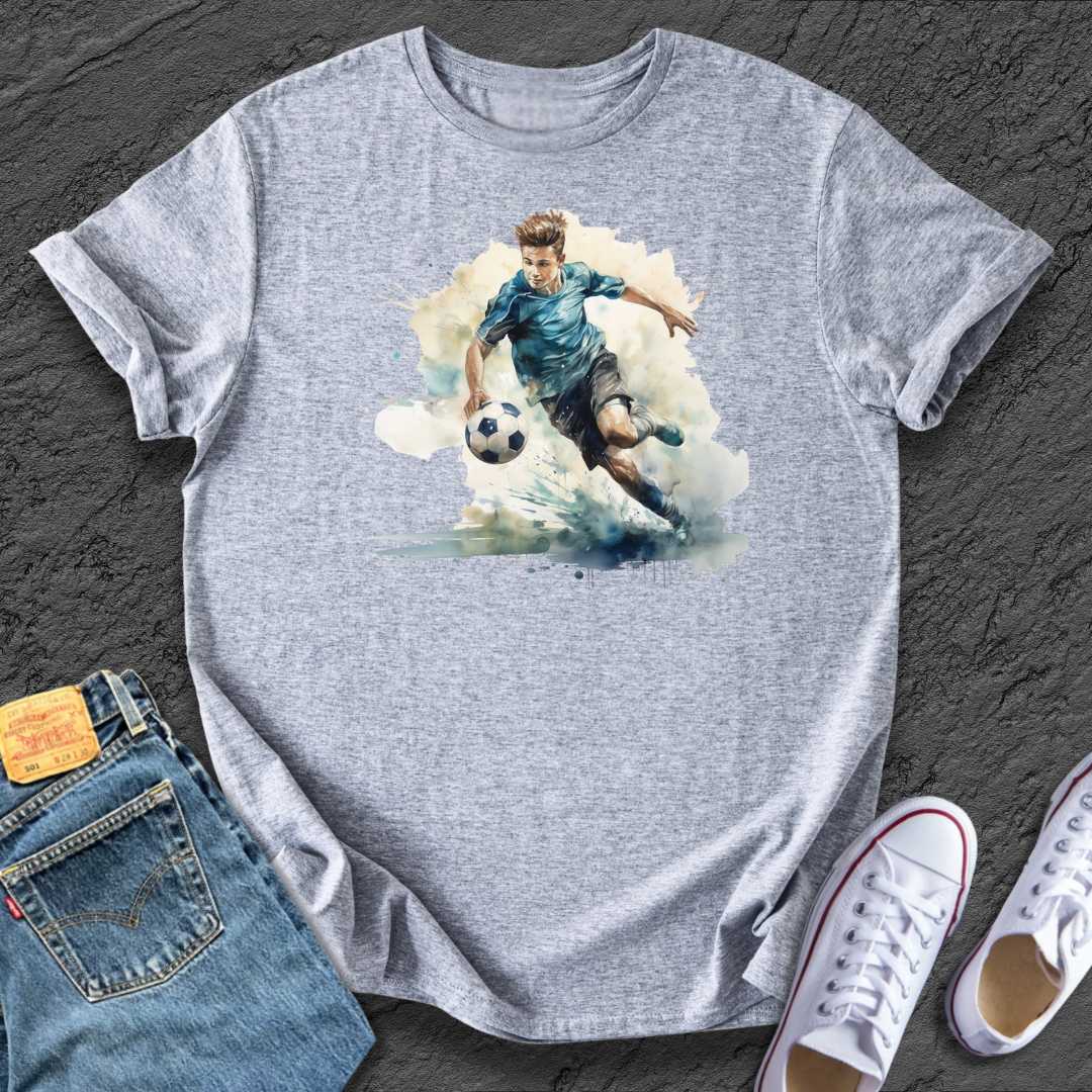 Football Watercolour Boy Tee
