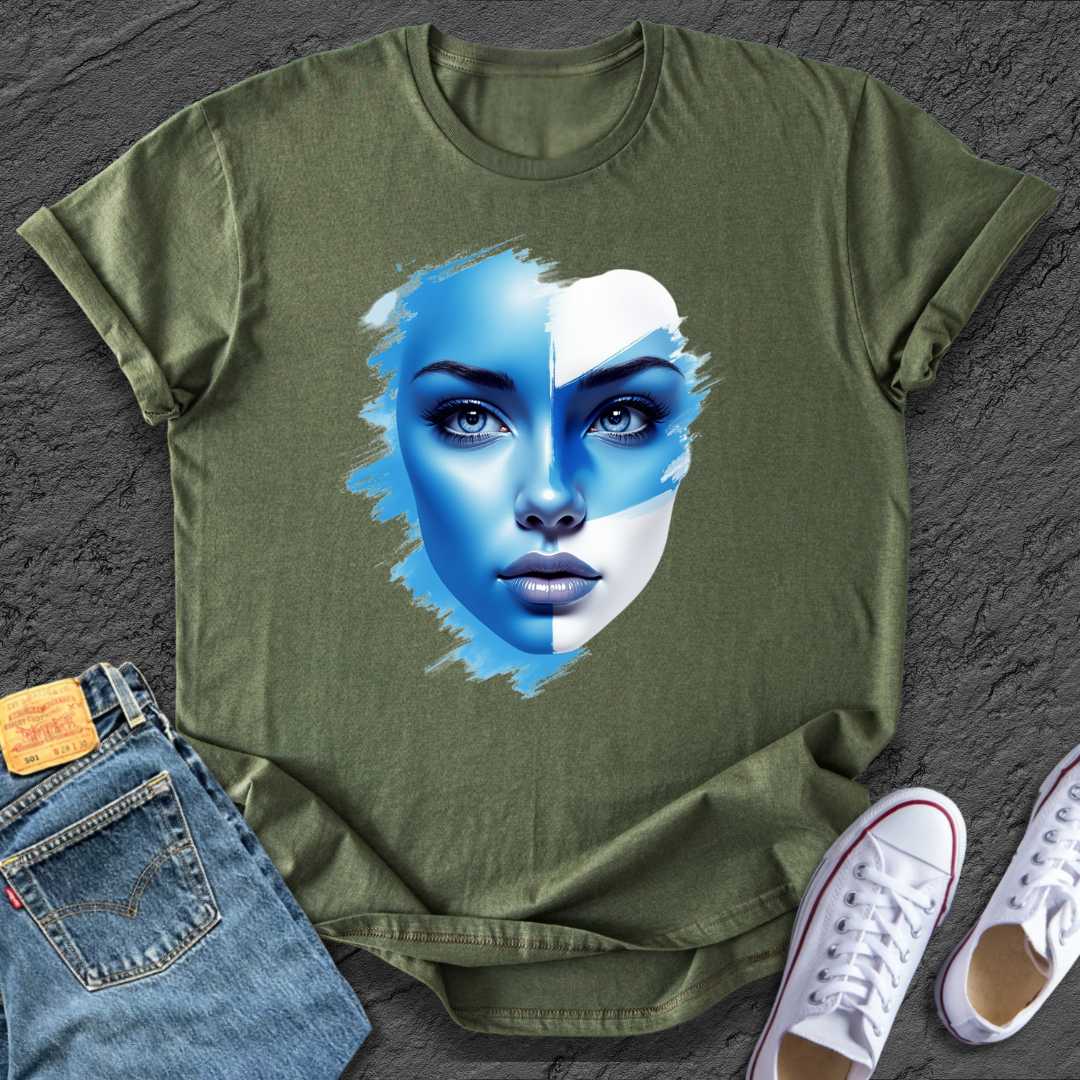 Blue & White Lady Tee