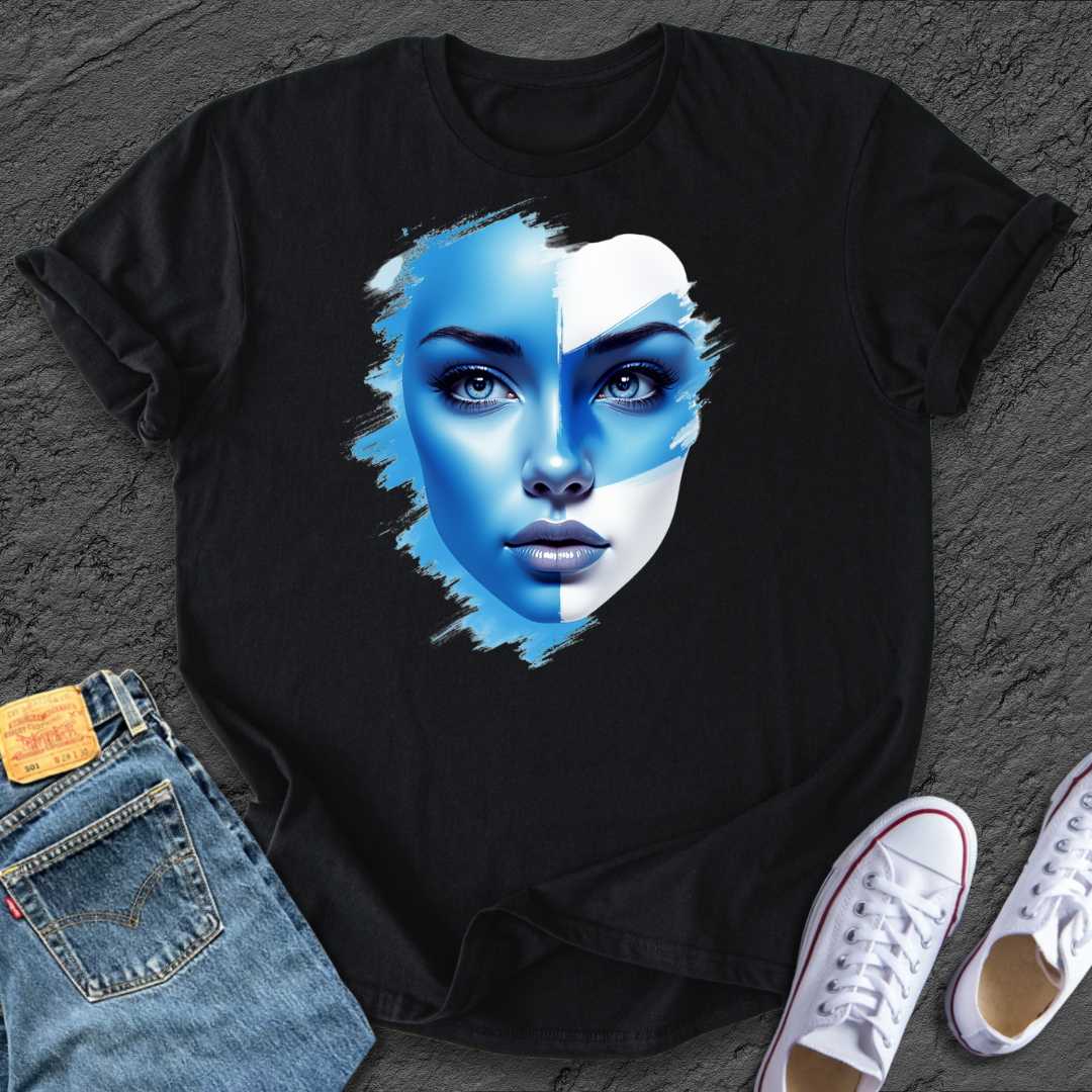 Blue & White Lady Tee