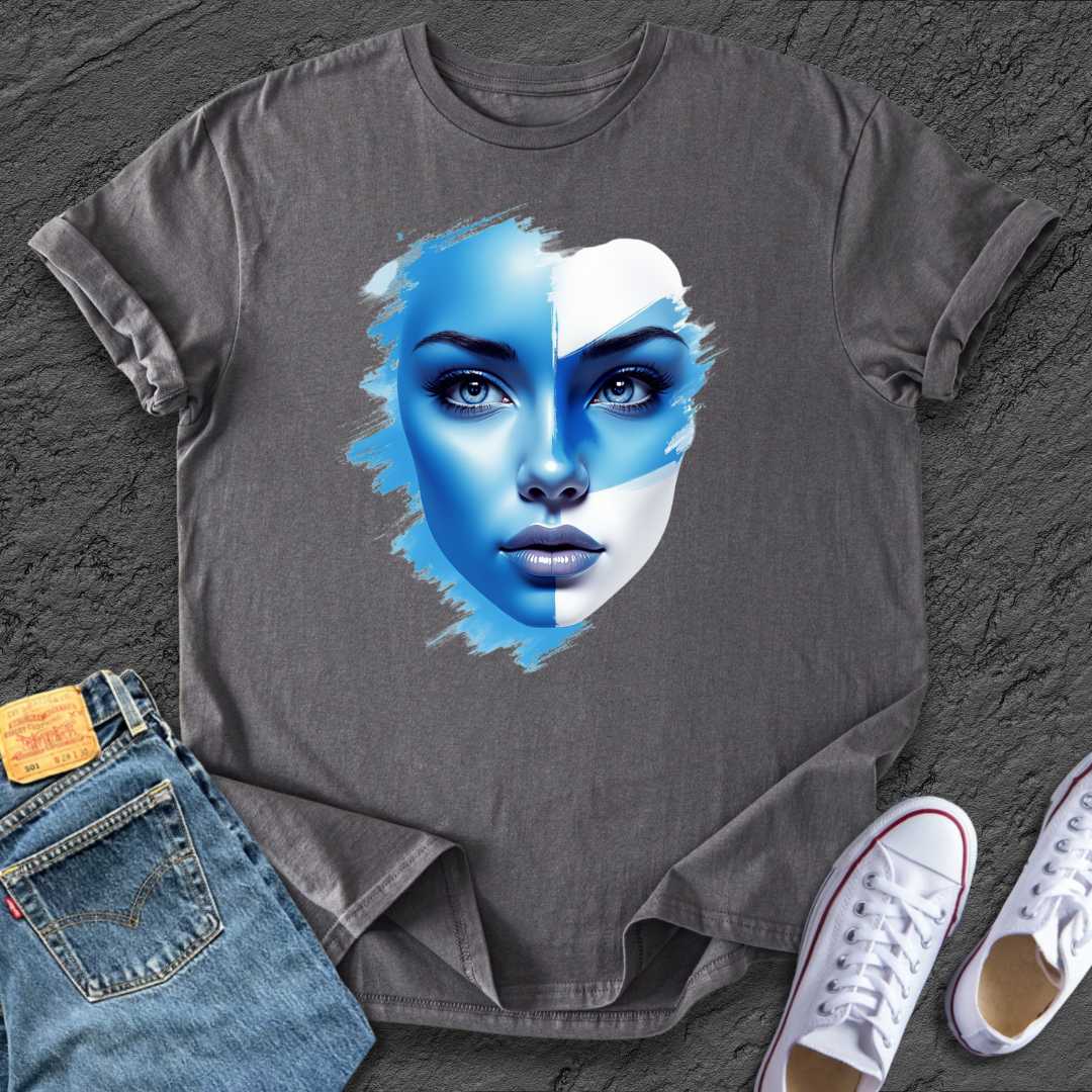 Blue & White Lady Tee