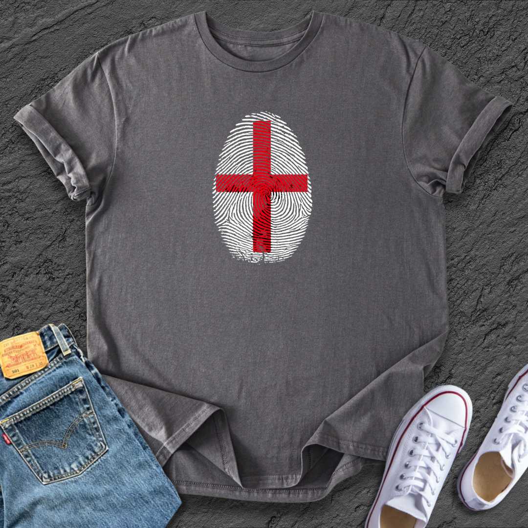 England Flag Fingerprint Tee