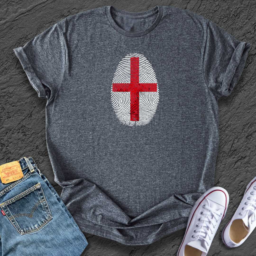 England Flag Fingerprint Tee