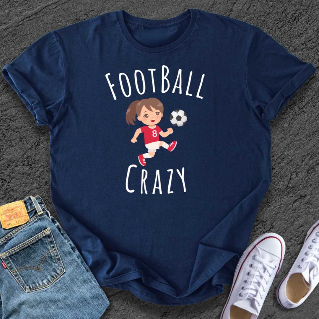 Kids Girl Footy Crazy Tee