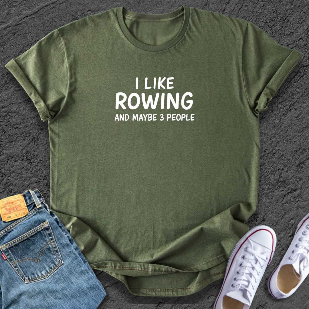 Funny I like Rowing Tee
