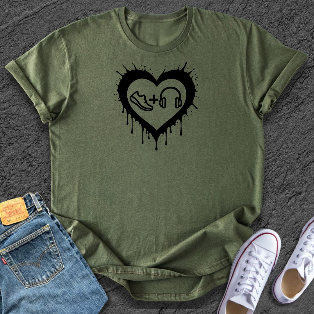 Running Heartbeat Tee