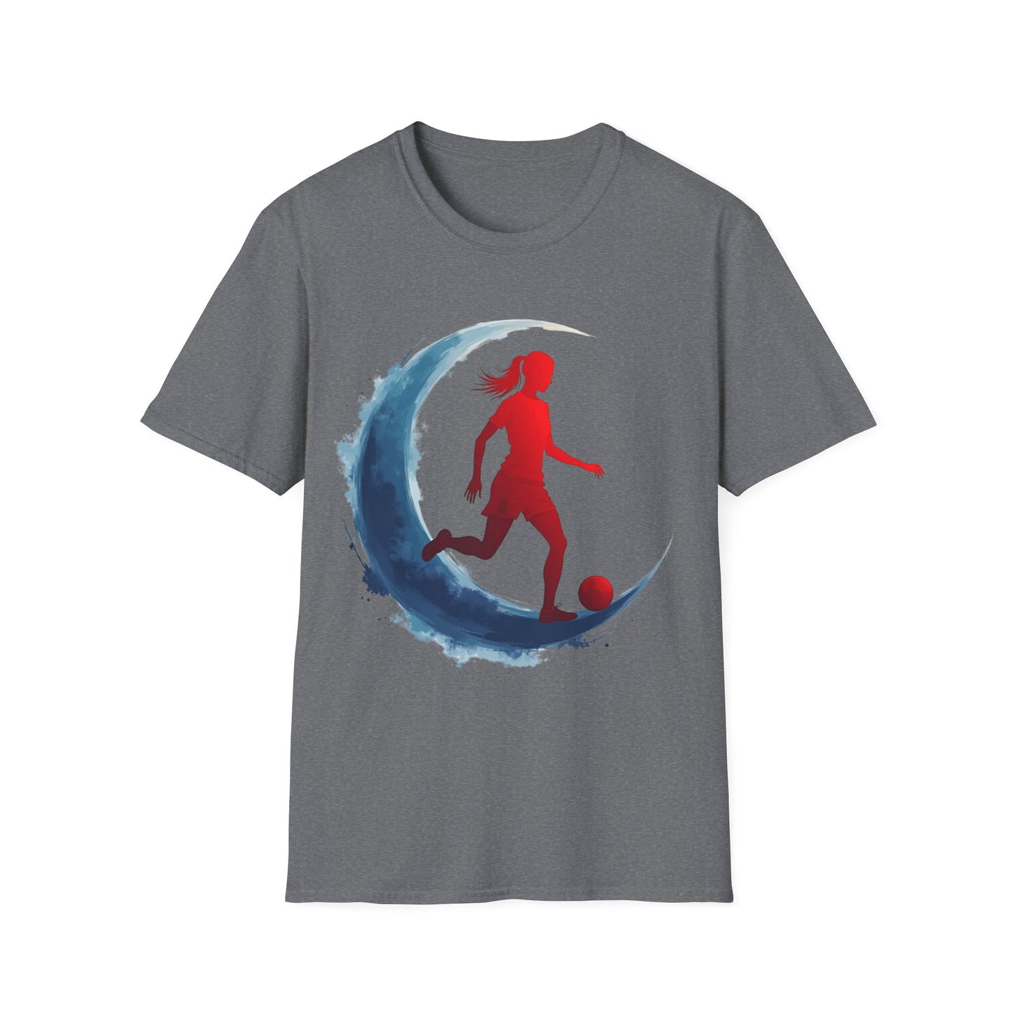 Soccer Moon Unisex Softstyle T-Shirt