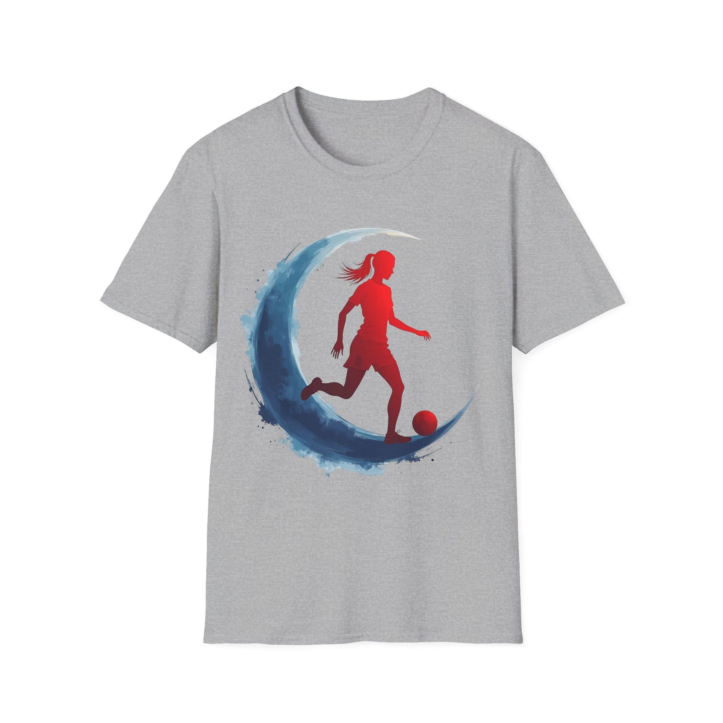 Soccer Moon Unisex Softstyle T-Shirt