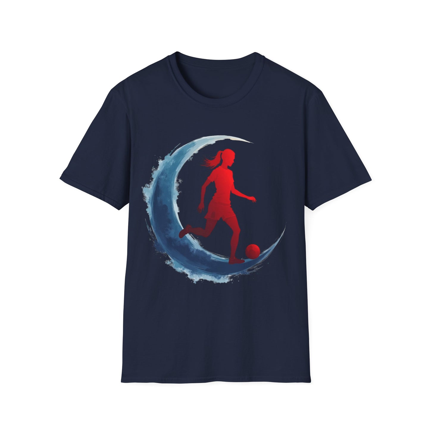 Soccer Moon Unisex Softstyle T-Shirt