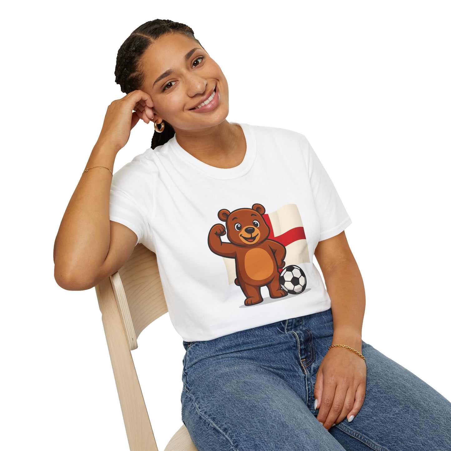 Bear Football Soccer T-Shirt