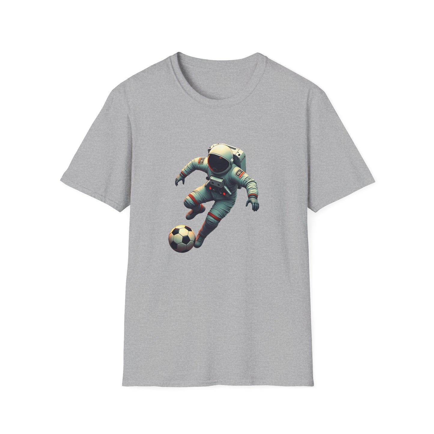 Astronaut Football Soccer Unisex Softstyle T-Shirt