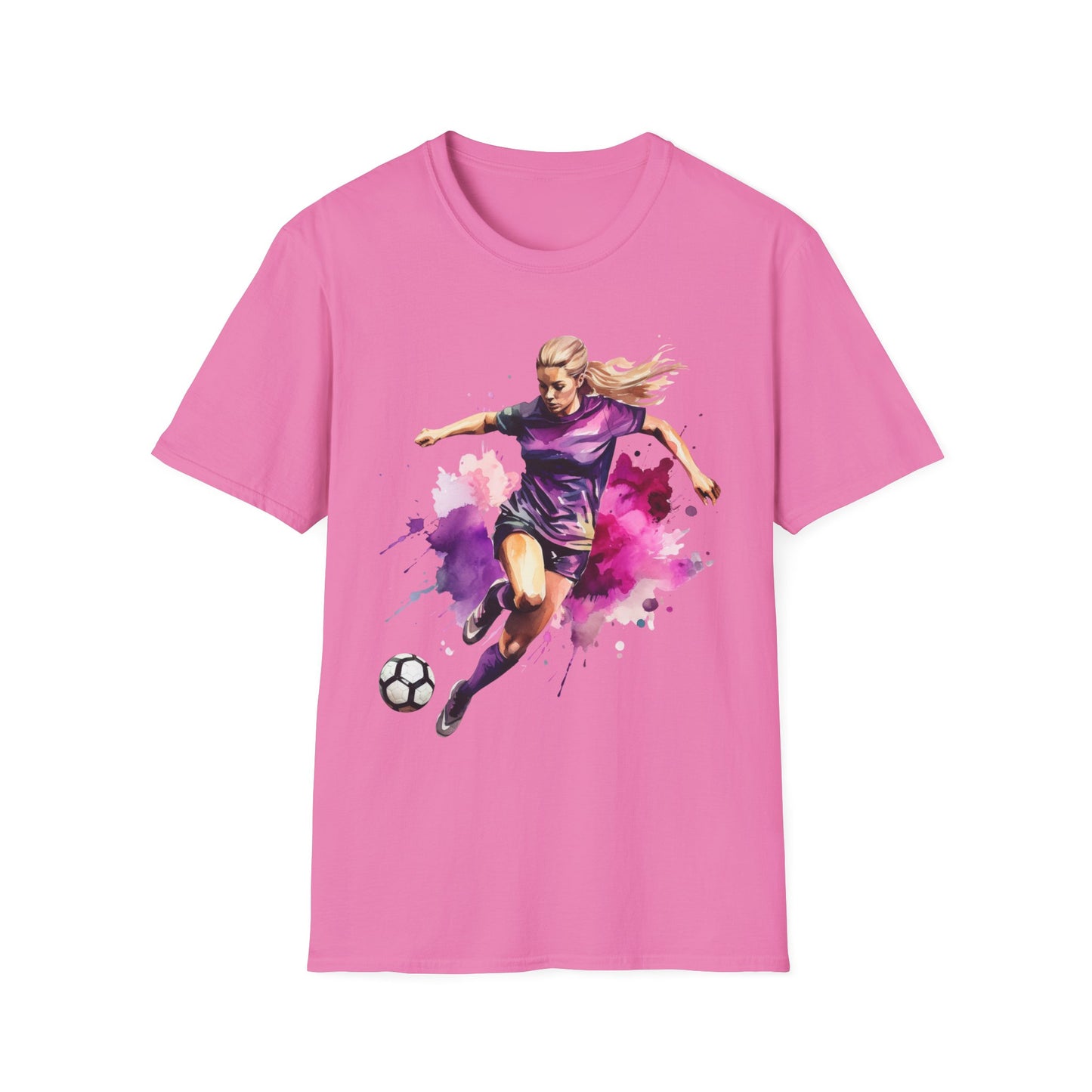 Dynamic Women's Football Soccer Graphic Tee