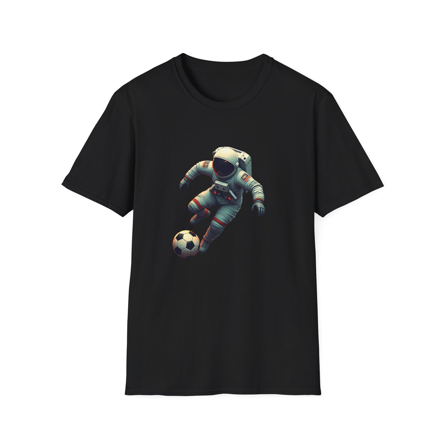 Astronaut Football Soccer Unisex Softstyle T-Shirt