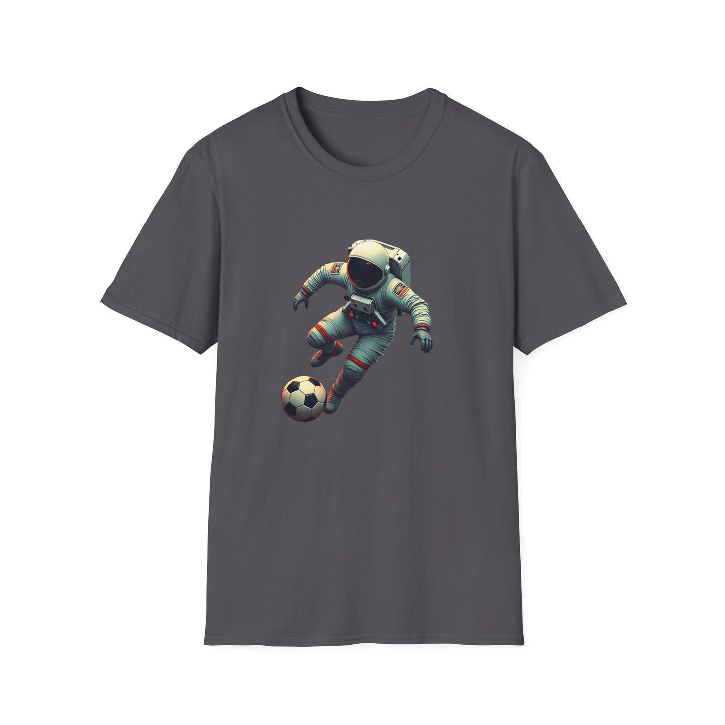 Astronaut Football Soccer Unisex Softstyle T-Shirt