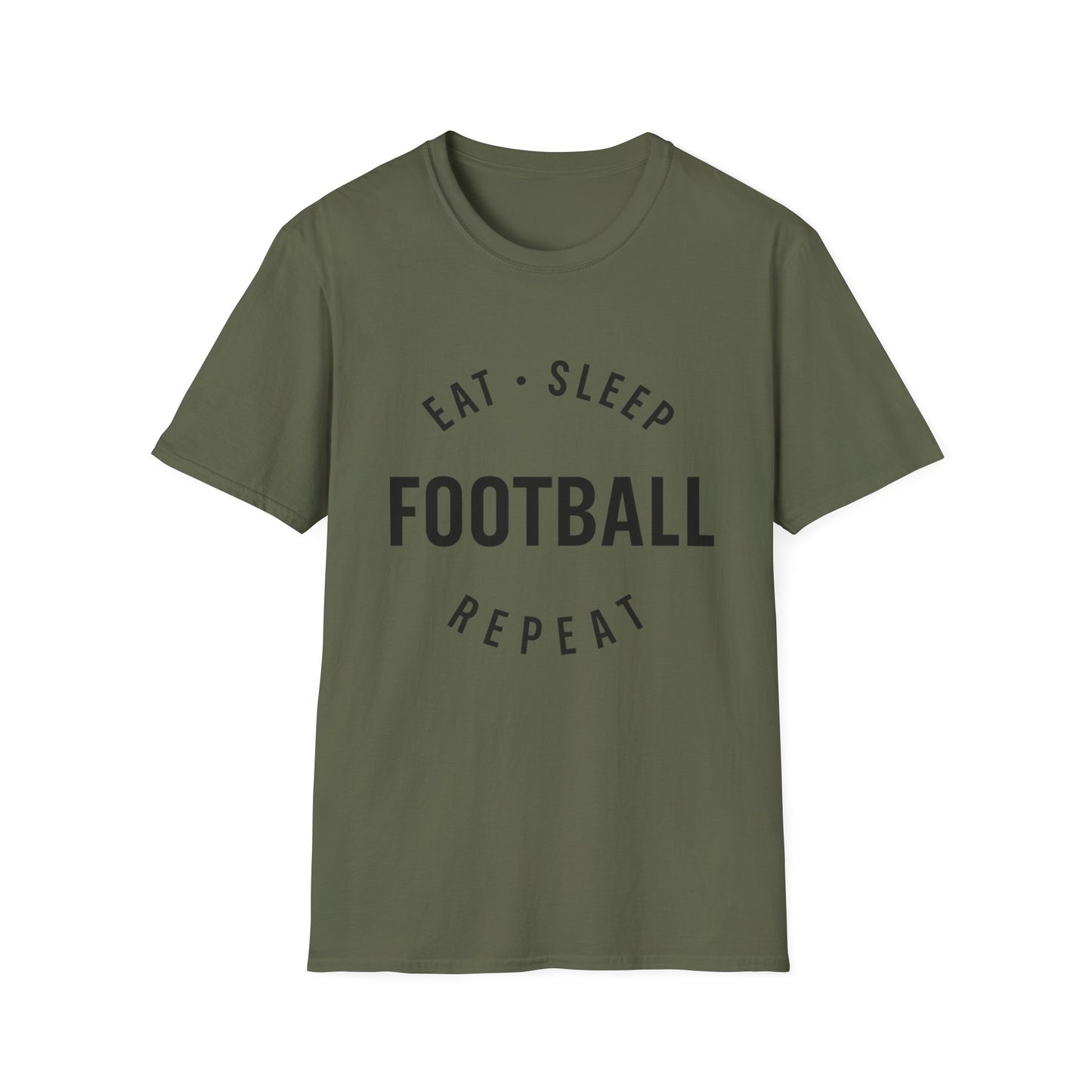 Football Lover Unisex T-Shirt, Eat Sleep Football Repeat Shirt