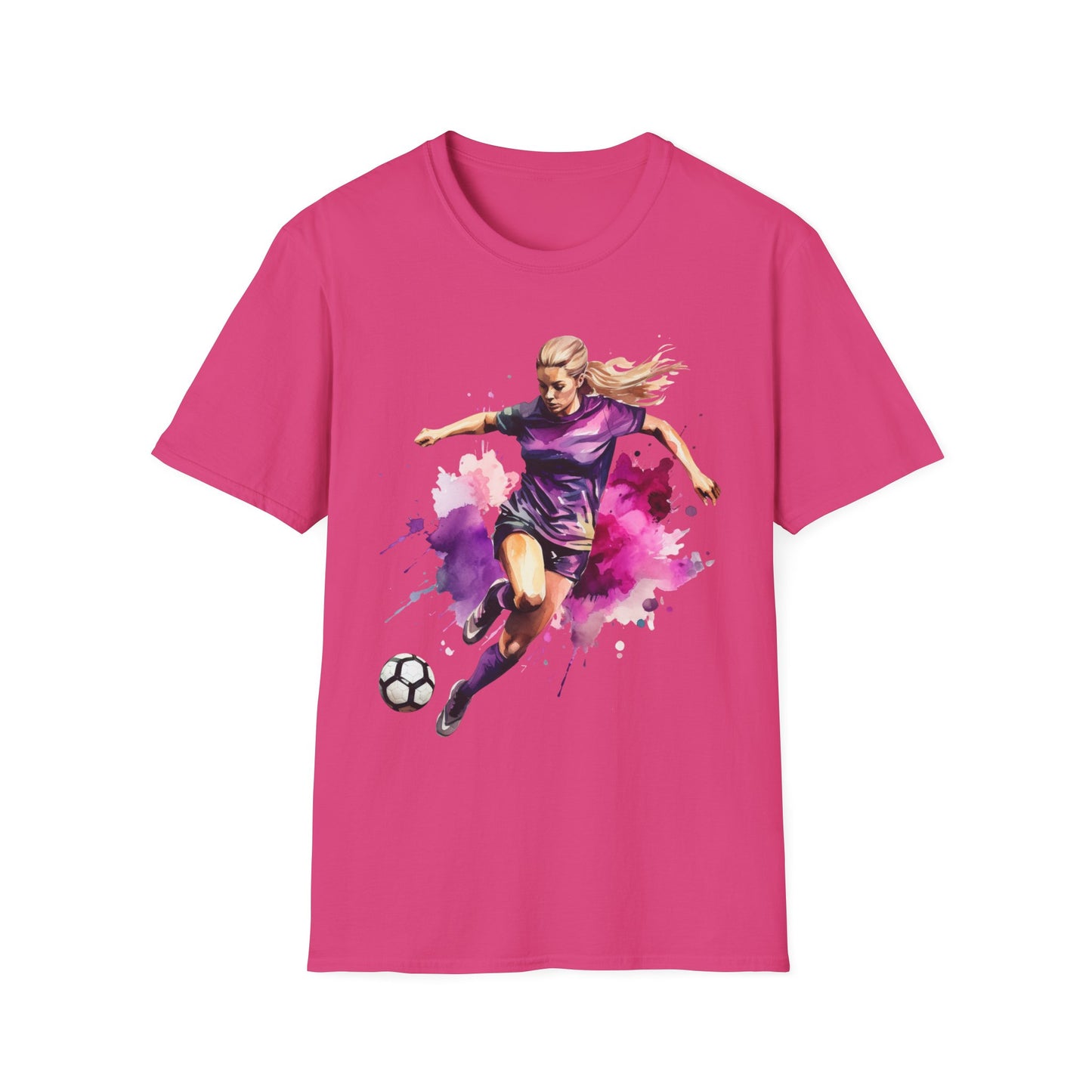 Dynamic Women's Football Soccer Graphic Tee