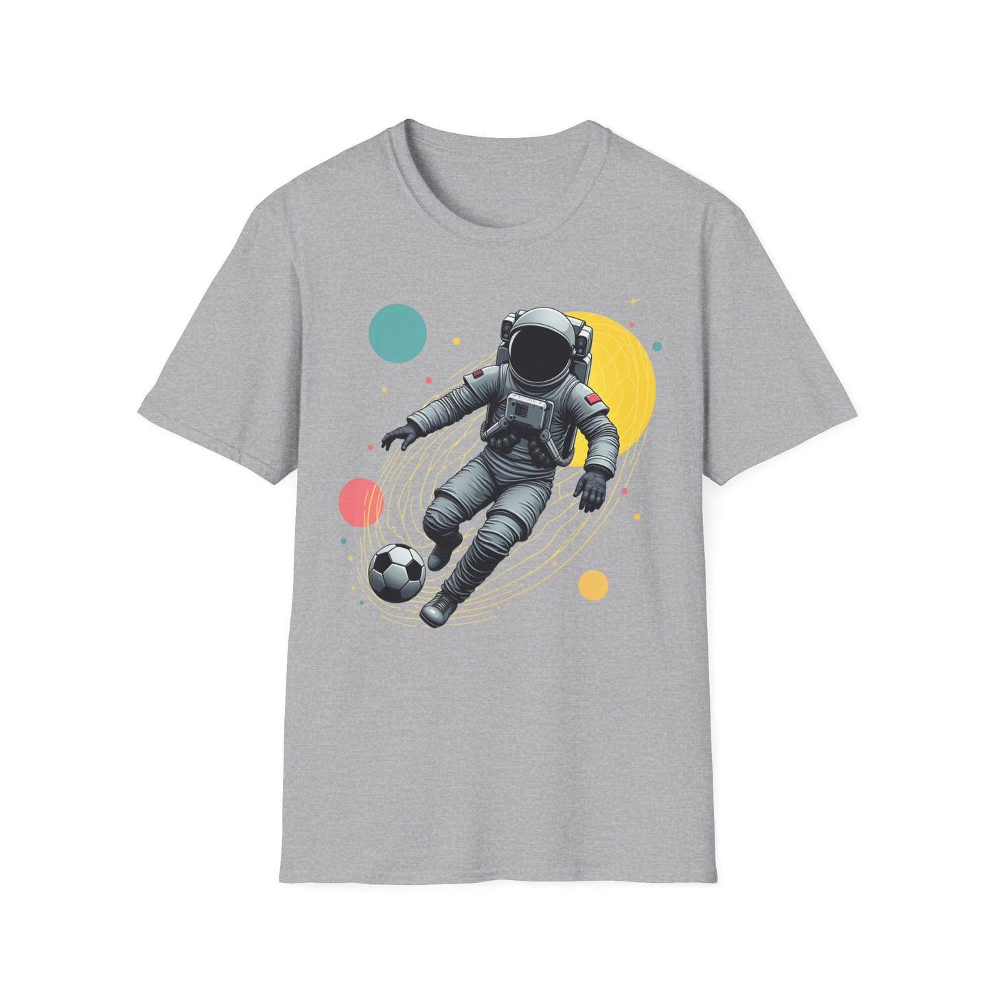 Astronaut Football Soccer Unisex Softstyle T-Shirt