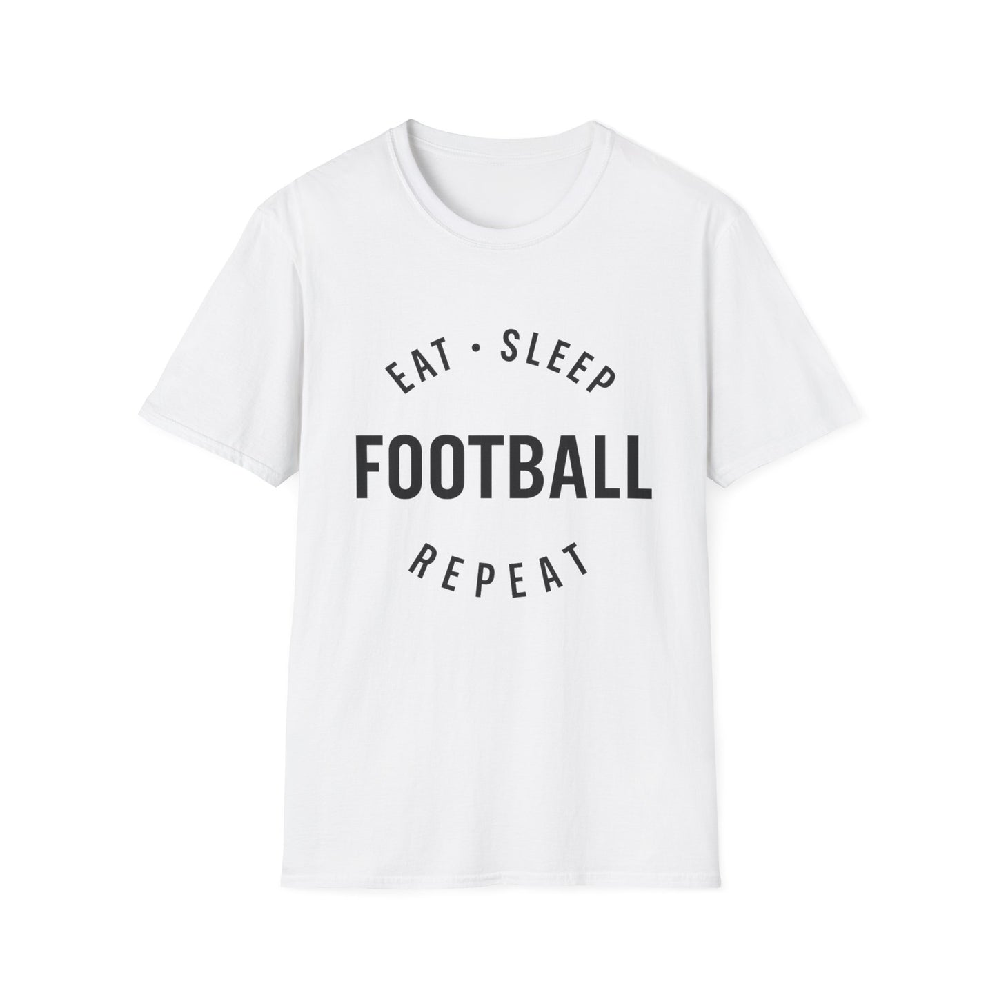 Football Lover Unisex T-Shirt, Eat Sleep Football Repeat Shirt