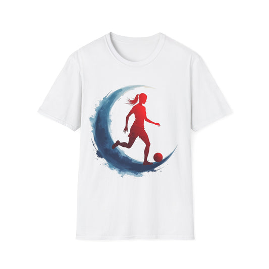 Soccer Moon Unisex Softstyle T-Shirt