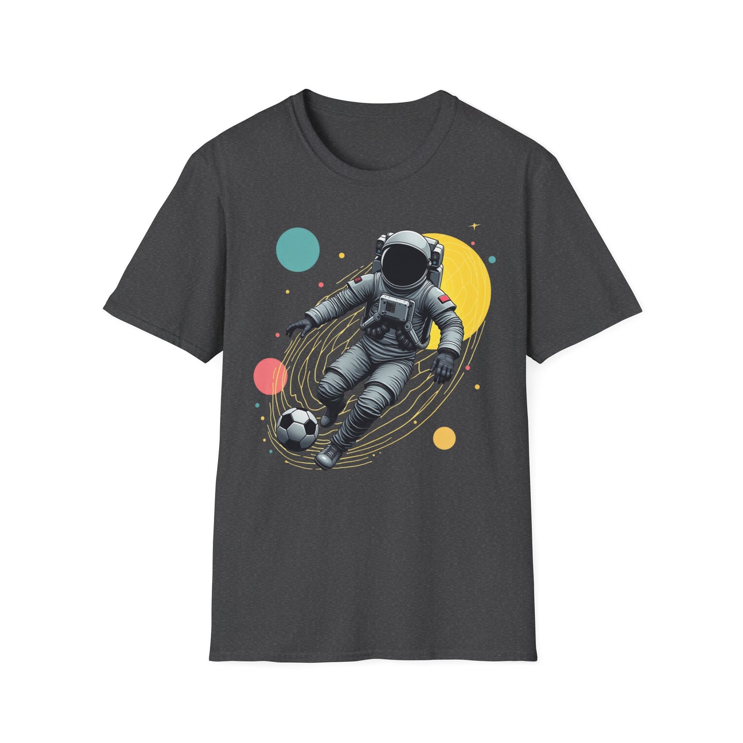 Astronaut Football Soccer Unisex Softstyle T-Shirt