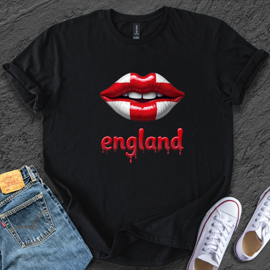 England Lip Unisex Softstyle T-Shirt