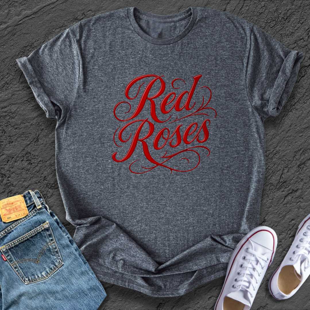 Red Roses Tee Floral Tee