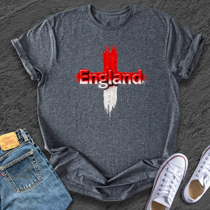 England Melted Flag Tee
