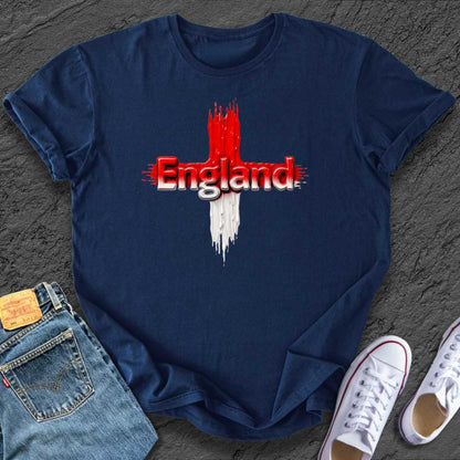 England Melted Flag Tee