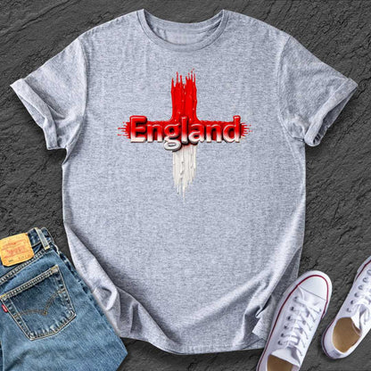 England Melted Flag Tee
