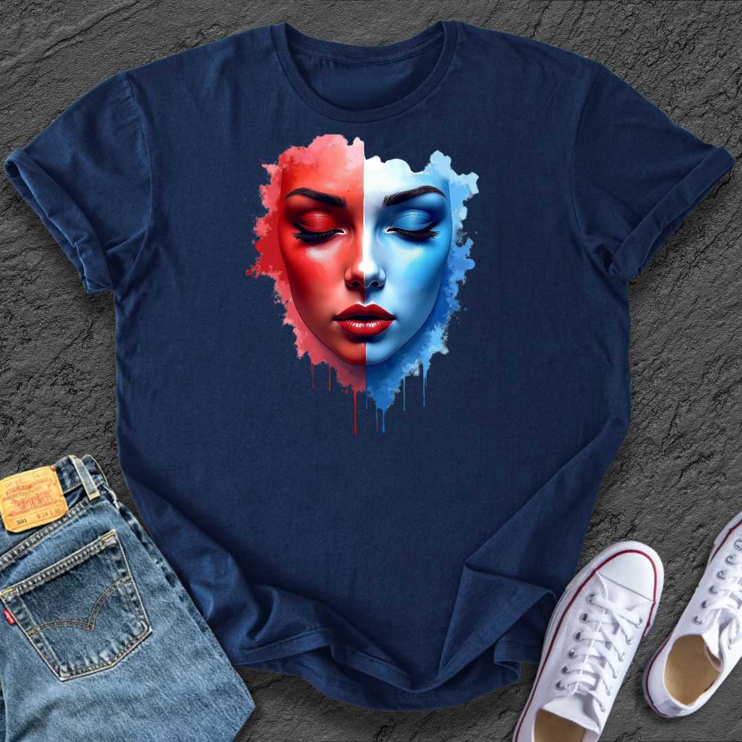 Colourful Artistic Face Tee