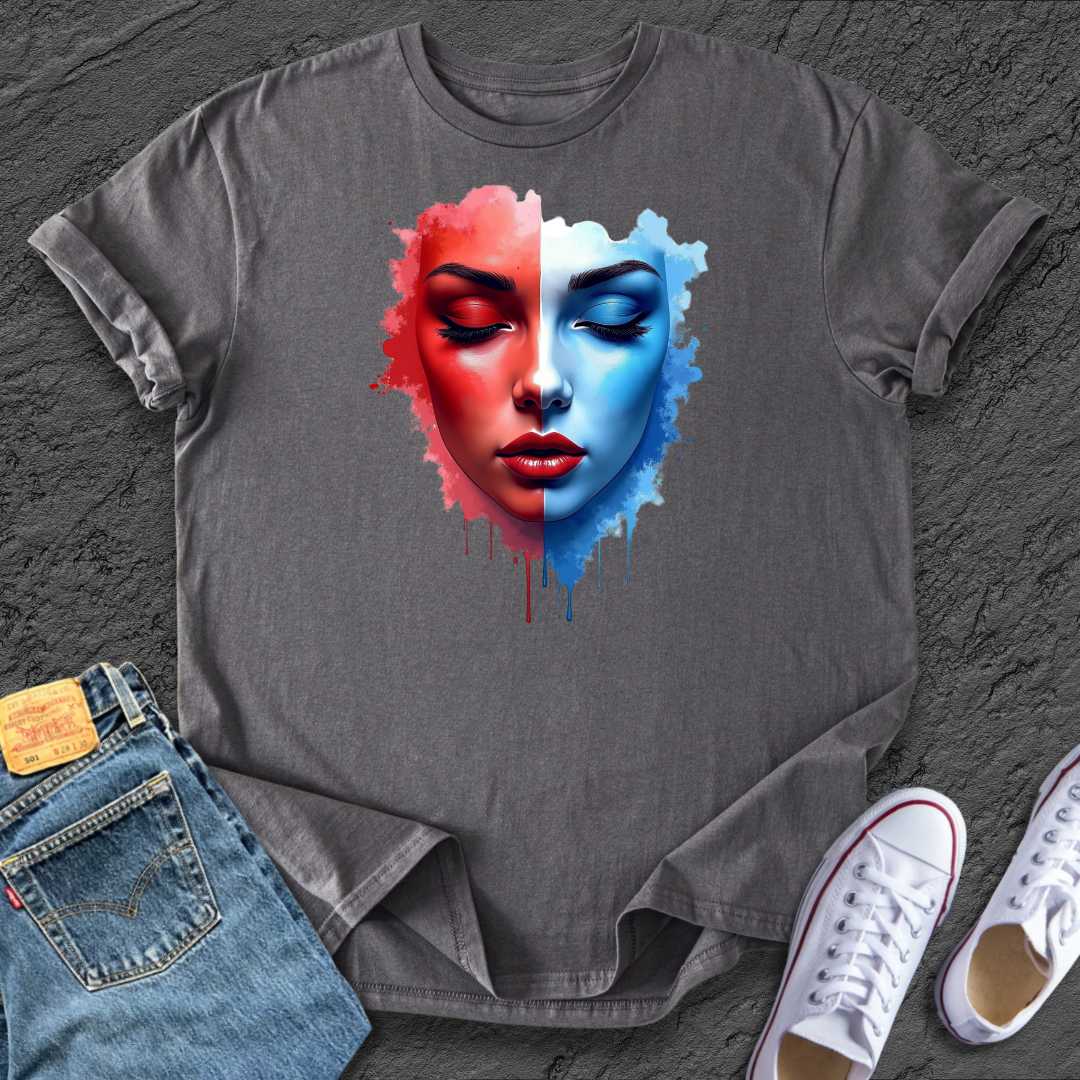 Colourful Artistic Face Tee
