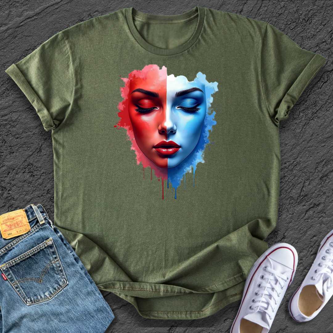 Colourful Artistic Face Tee