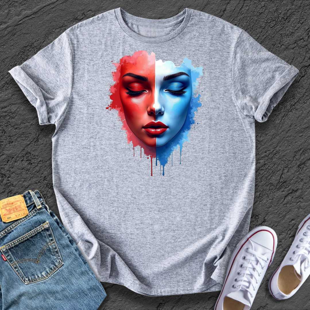 Colourful Artistic Face Tee