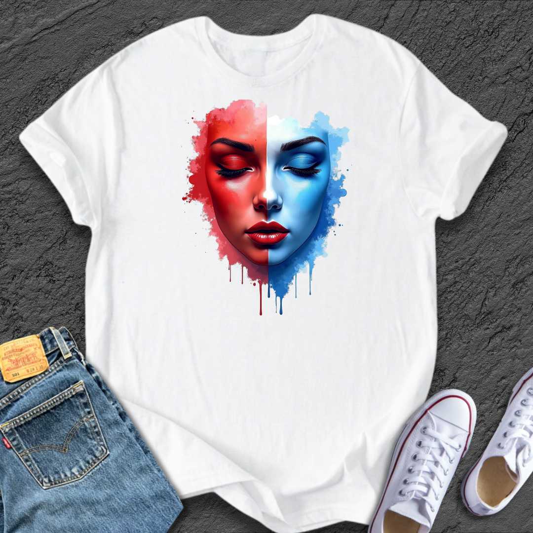 Colourful Artistic Face Tee