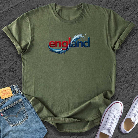 Feathered England Tee
