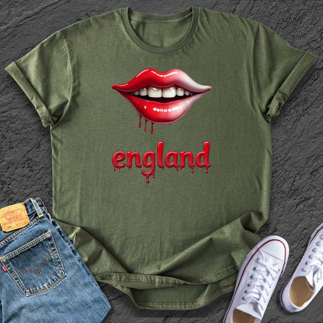 Edgy England Lips Tee